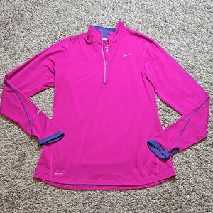 Nike Element Running Dri Fit Large Pullover Sweatshirt Shirt Top Quarter Zip